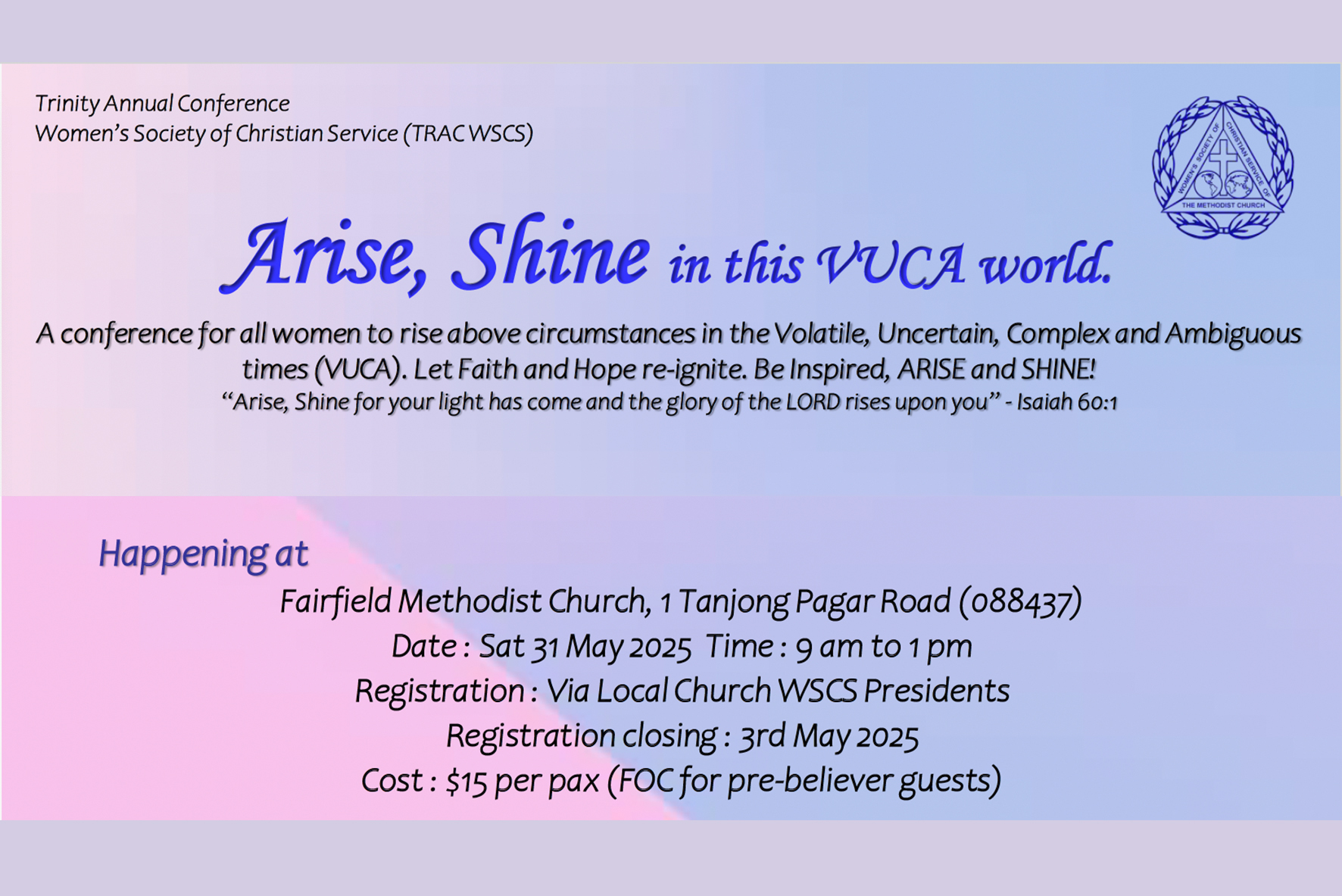 Arise, Shine VUCA