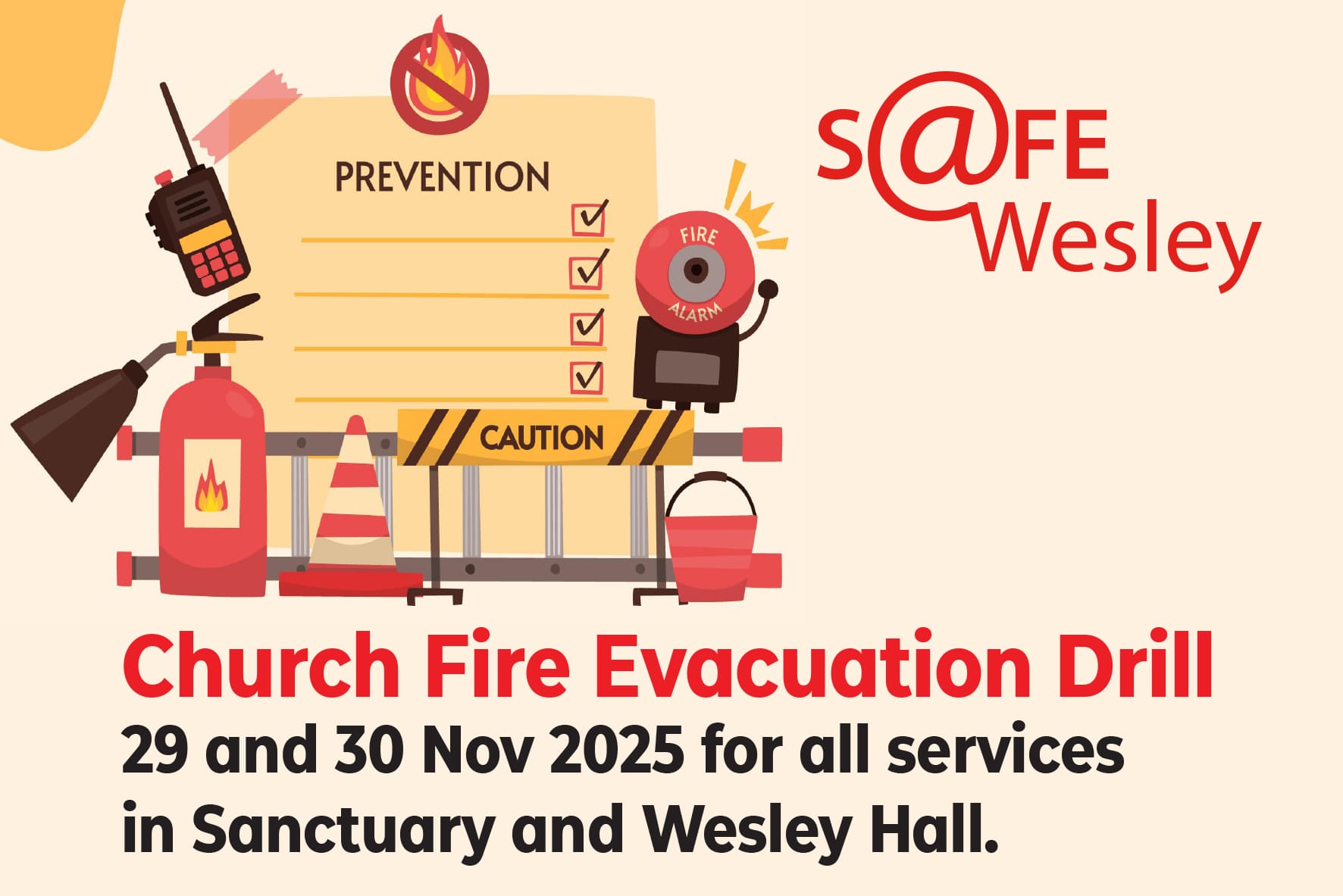Church Fire Evacuation Drill