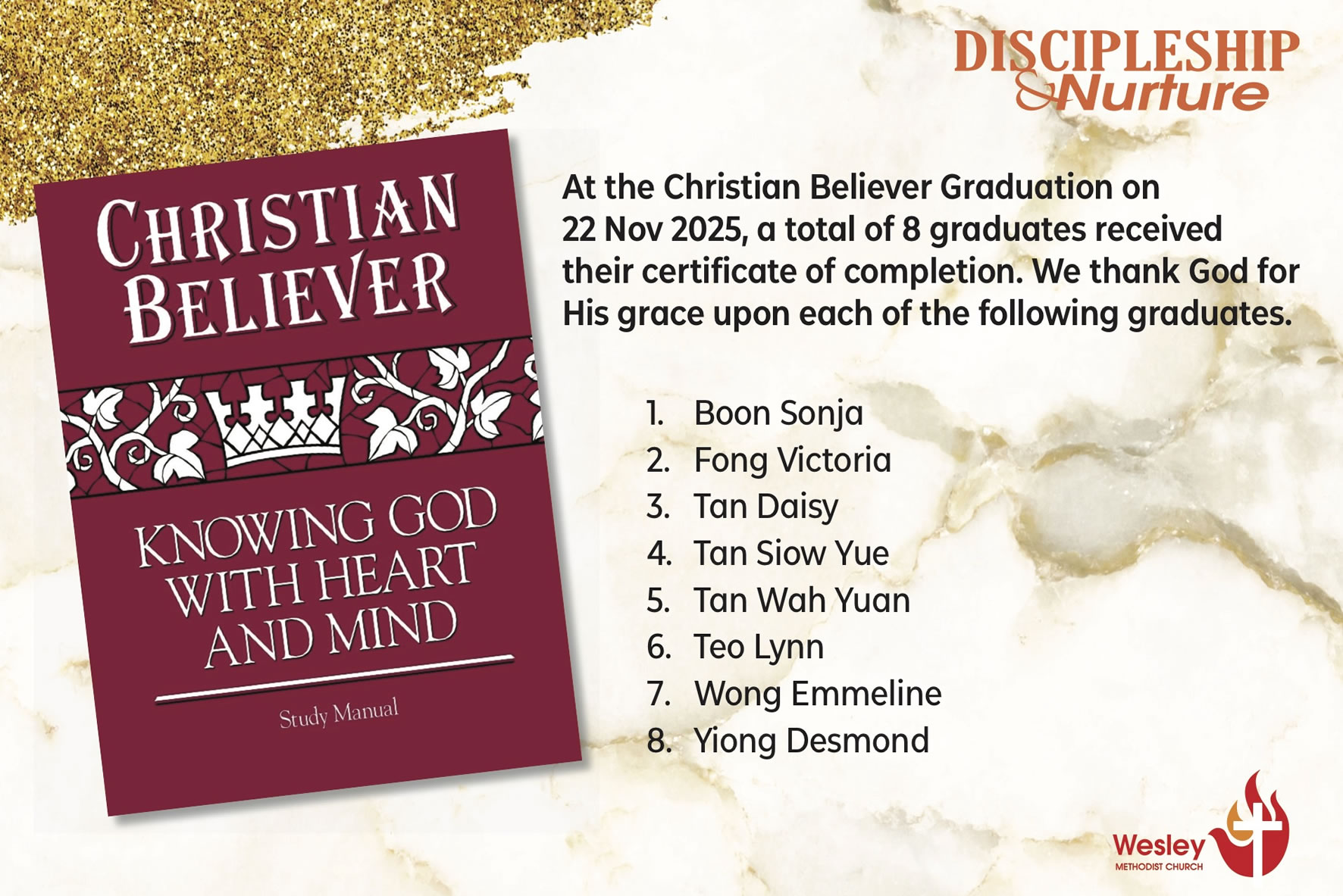 Christian Believer Graduands 2025